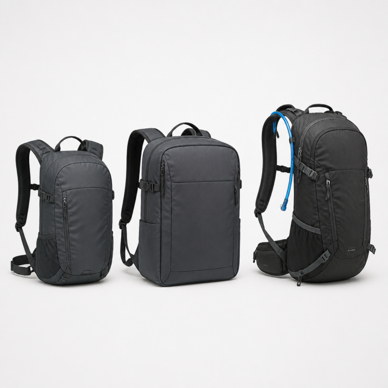 Vergleich verschiedener Fahrradrucksack-Typen fu00fcr Alltag, Pendeln und Touren