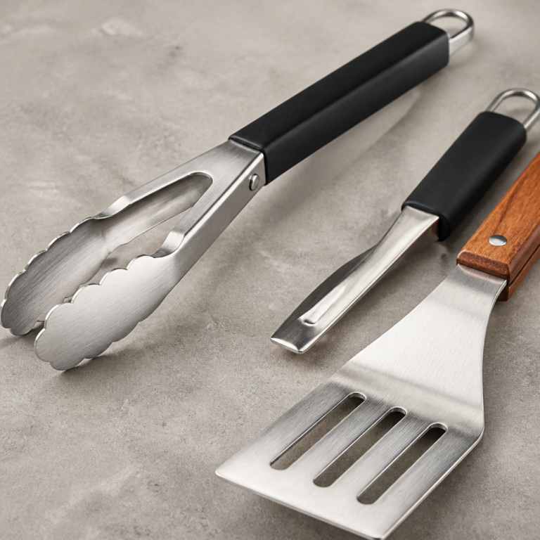 Materialien und Verbindungen an unterschiedlichen Grillwerkzeugen