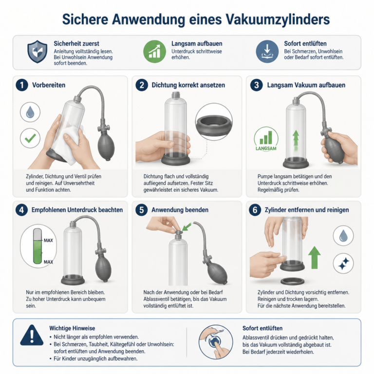 Sichere Bedienung einer Vakuumpumpe mit Ablassventil