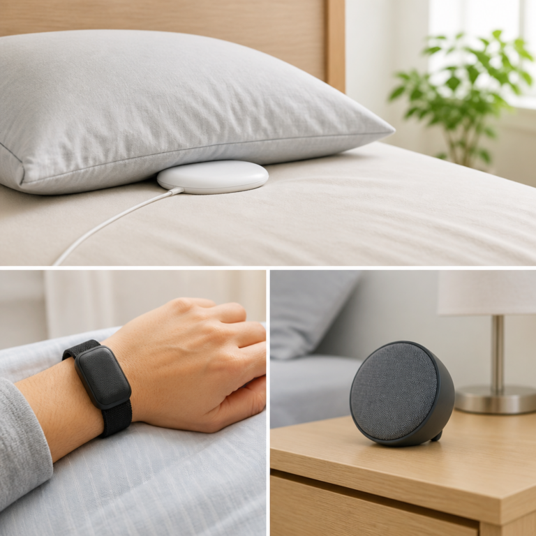 Unterkissen-Modul, Armband-Wecker und mobiler Vibrationswecker im Vergleich