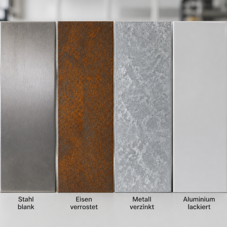 Vergleich verschiedener Metalluntergru00fcnde vor dem Lackieren