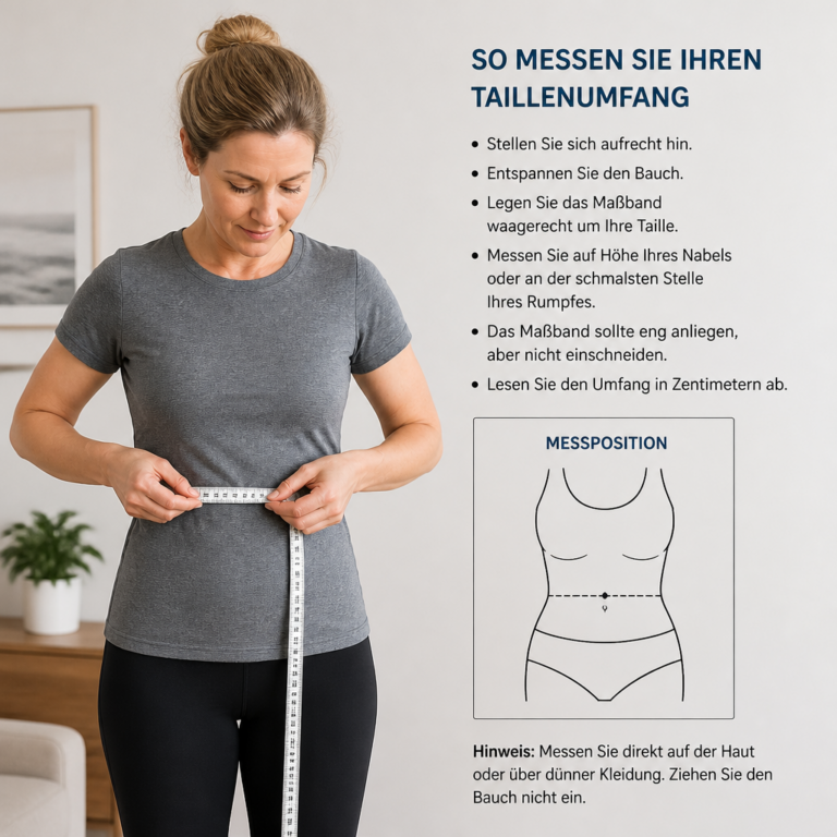 Korrektes Messen des Ku00f6rperumfangs fu00fcr die Auswahl einer Ru00fcckenbandage