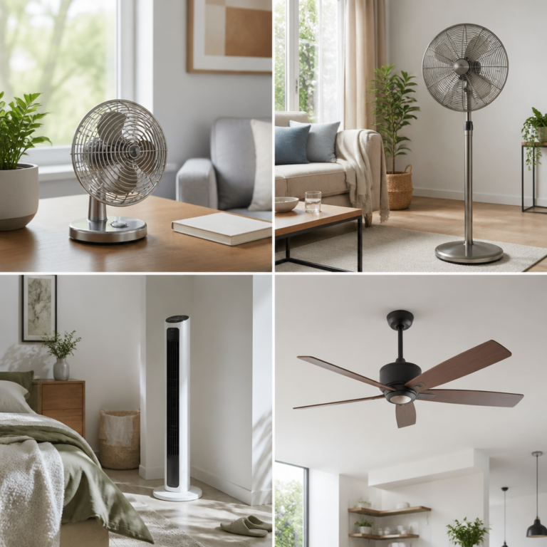 Verschiedene Ventilator-Bauformen im Vergleich