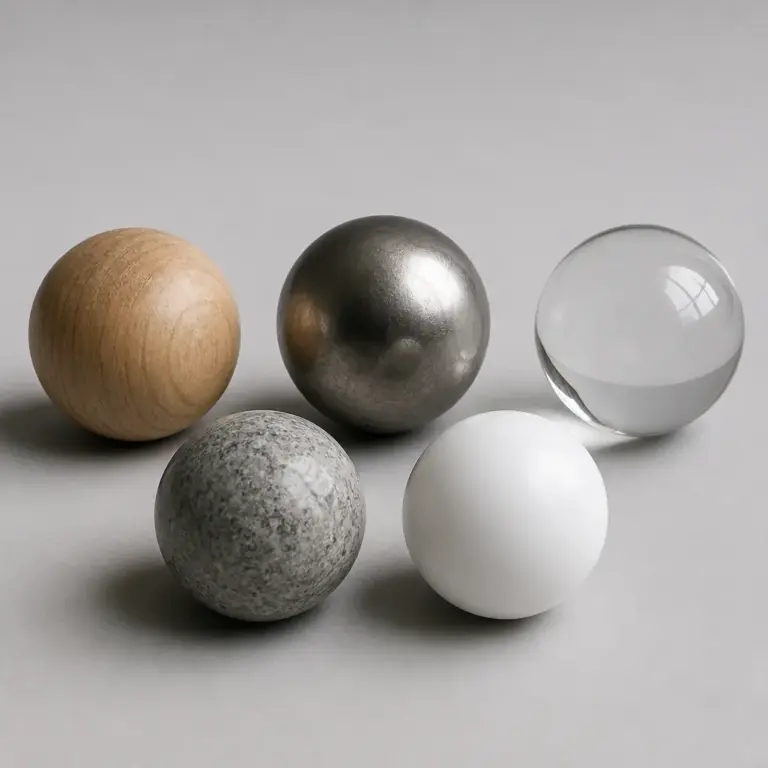 Gravierkugeln aus Holz, Metall, Glas, Stein und Kunststoff im Vergleich