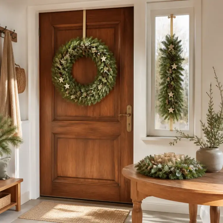 Weihnachtskru00e4nze fu00fcr Haustu00fcr, Tisch und Fenster im Gru00f6u00dfenvergleich